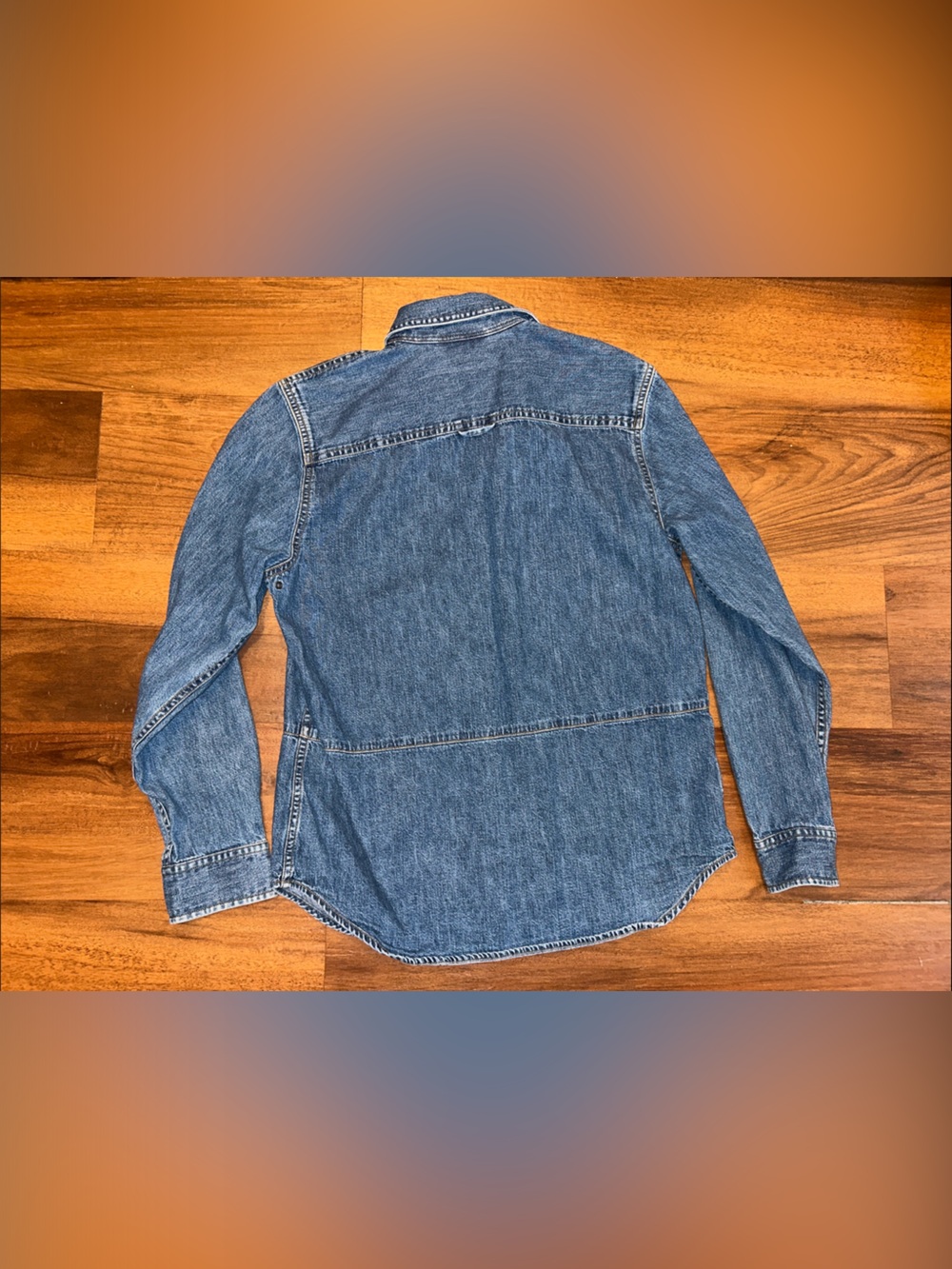 Ralph Lauren Jeans Co Snap Button Down Denim Utility Shacket Shirt 4 - Picture 11 of 14